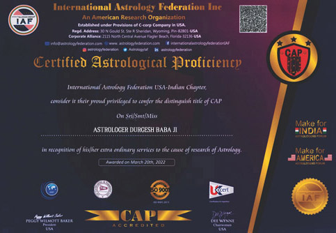 Astrologer Durgesh Baba Ji